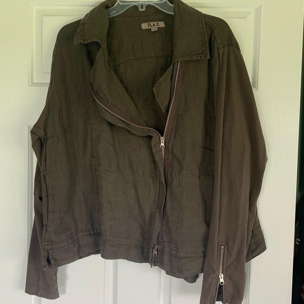 Flax jacket like new size large